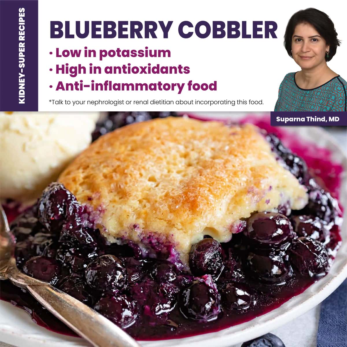 Healthy Blueberry Cobbler