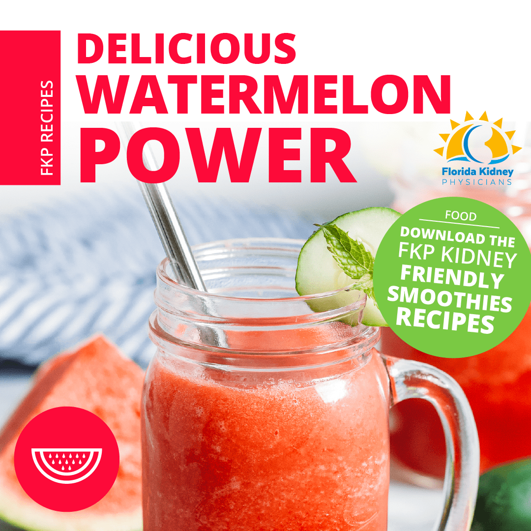 Enjoy a refreshing summer with a Kidney-Friendly Watermelon Power smoothie