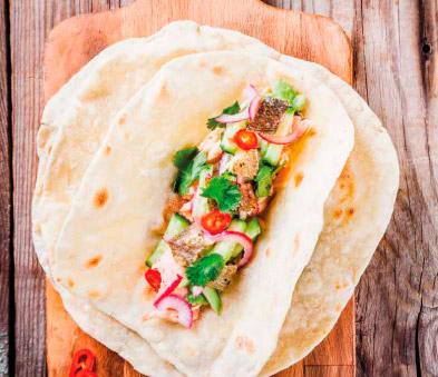 FESTIVE FISH TACOS