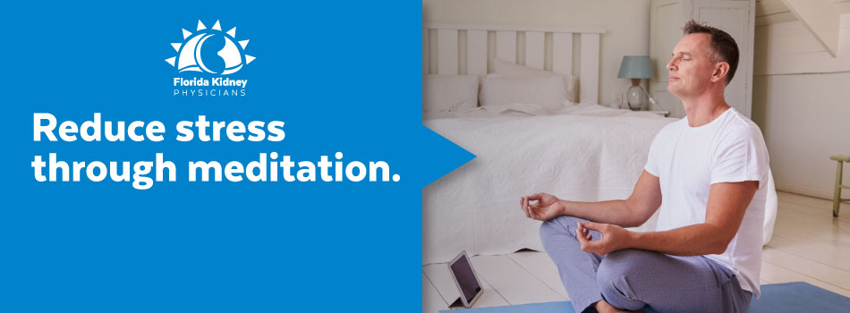Reduce stress through meditation
