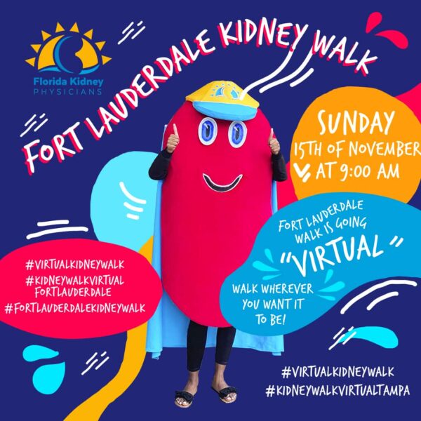 Florida Kidney Physicians walked for their patients, community, and family! 1 KidneyWalk Fort Lauderdale